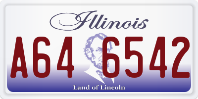 IL license plate A646542