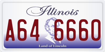 IL license plate A646660