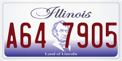 IL license plate A647905