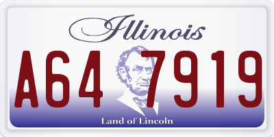 IL license plate A647919