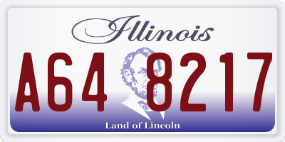 IL license plate A648217