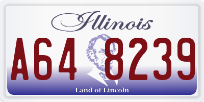 IL license plate A648239