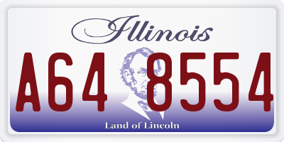 IL license plate A648554