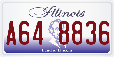 IL license plate A648836
