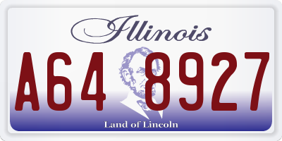 IL license plate A648927