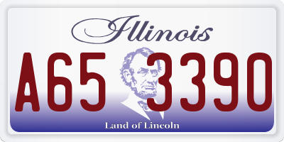 IL license plate A653390