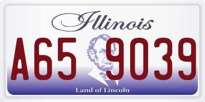 IL license plate A659039