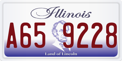 IL license plate A659228