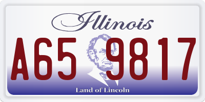 IL license plate A659817