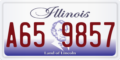 IL license plate A659857