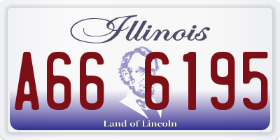 IL license plate A666195