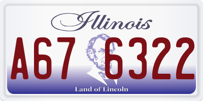 IL license plate A676322