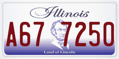 IL license plate A677250
