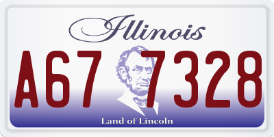 IL license plate A677328
