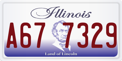 IL license plate A677329