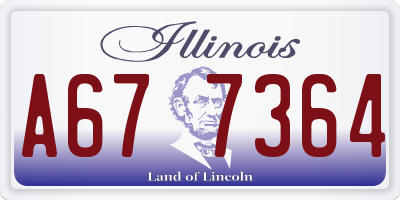 IL license plate A677364