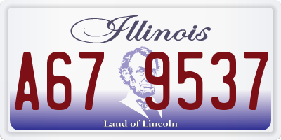 IL license plate A679537