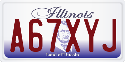 IL license plate A67XYJ