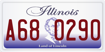 IL license plate A680290