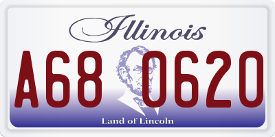 IL license plate A680620