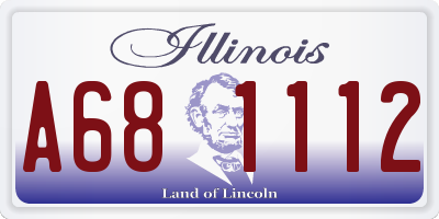 IL license plate A681112