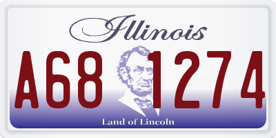 IL license plate A681274