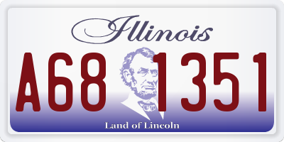IL license plate A681351