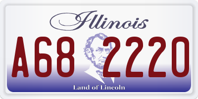 IL license plate A682220