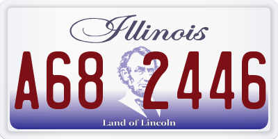 IL license plate A682446