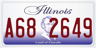 IL license plate A682649