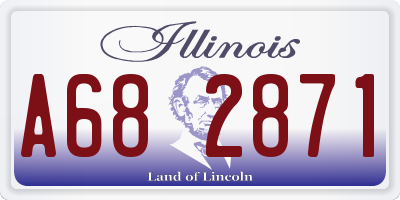 IL license plate A682871