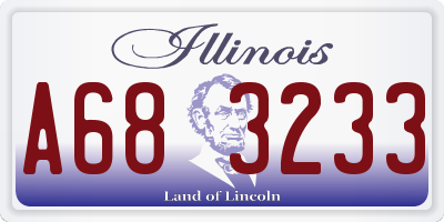 IL license plate A683233