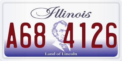 IL license plate A684126