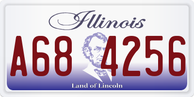 IL license plate A684256