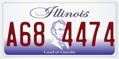 IL license plate A684474