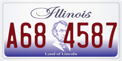 IL license plate A684587