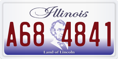 IL license plate A684841