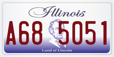 IL license plate A685051