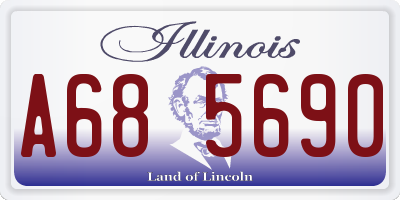 IL license plate A685690
