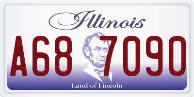 IL license plate A687090