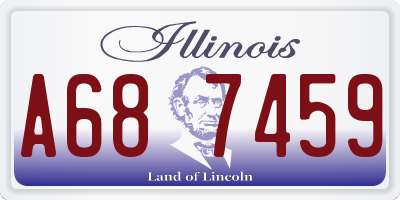 IL license plate A687459