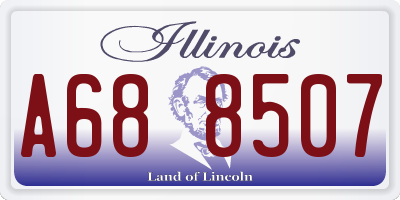 IL license plate A688507