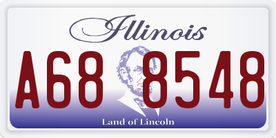 IL license plate A688548