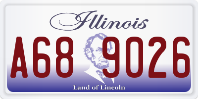 IL license plate A689026