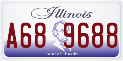 IL license plate A689688