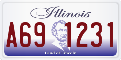 IL license plate A691231