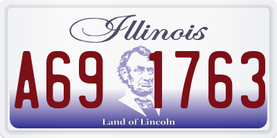 IL license plate A691763