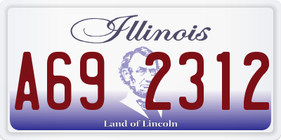 IL license plate A692312