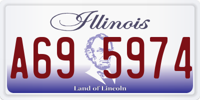 IL license plate A695974