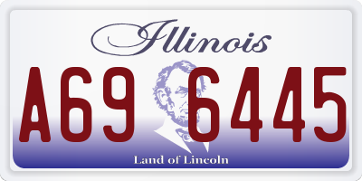 IL license plate A696445